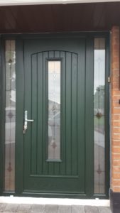 Palladio Green Door Dublin With Glass Panels