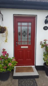Palladio Red Door Dublin With Glass Panels